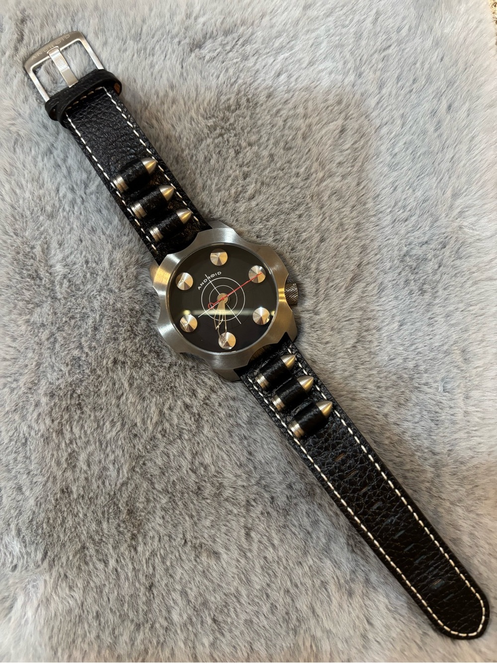 ANDROID Men’s Watch Bullet Band / Target Face, NEW